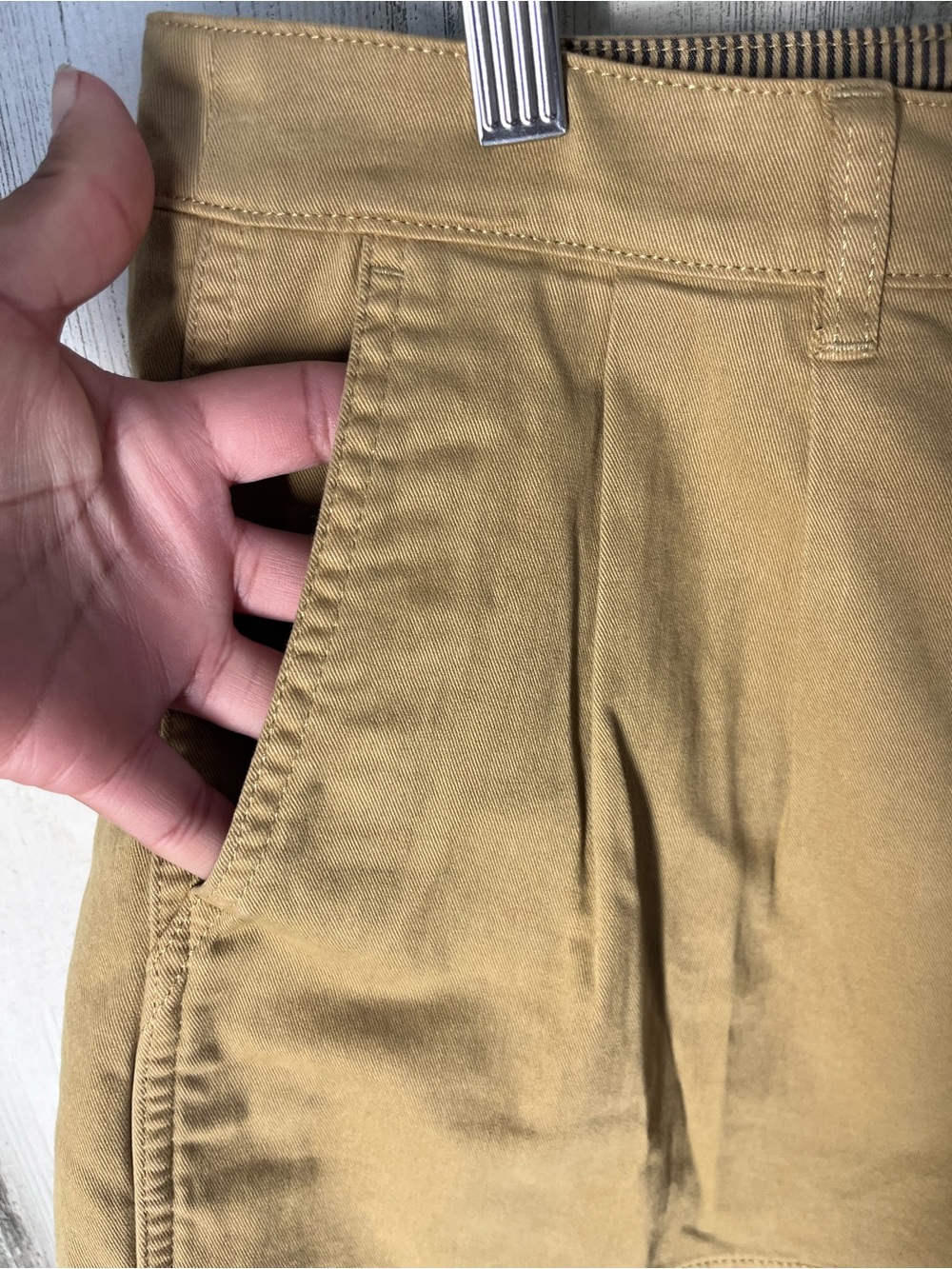J. Crew Tan High-Rise Tailored Shorts 12 - Picture 10 of 11